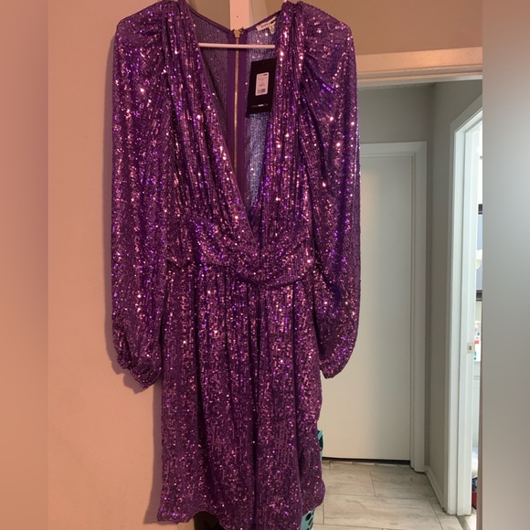 Fashion Nova Dresses & Skirts - Beautiful purple sequin dress. Brand new !
